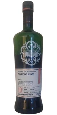 Glenburgie 2011 SMWS 71.87 Cowboys at Dinner 1st Fill Heavy Char Puncheon finish 58.2% 750ml