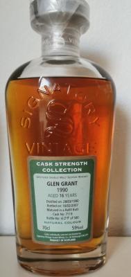 Glen Grant 1990 SV Cask Strength Collection 16yo Refill Sherry Butt #7119 59% 700ml