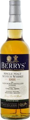 Glen Moray 1991 BR Berrys #5654 57.3% 700ml