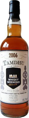 Tamdhu 2006 UD 9yo 1st Fill Sherry Cask Whisky Weekend Twente 45.1% 700ml
