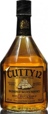 Cutty Sark 12yo Blended Scots Whisky Eggers & Franke Bremen 43% 700ml
