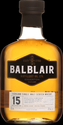 Balblair 15yo Ex-Bourbon + 1st Fill Spanish Butt finish 46% 750ml