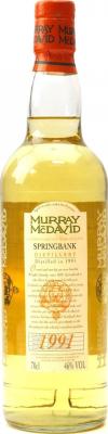 Springbank 1991 MM Refill Sherry 46% 700ml