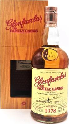 Glenfarclas 1978 The Family Casks Release W18 4th Fill Hogshead #661 42.7% 700ml