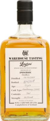 Longrow 2001 CA Hand Filled at Cadenhead Warehouse Tasting 15yo Chardonnay since 2008 08/91-04 56.2% 700ml