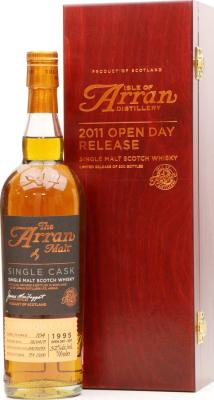 Arran 1995 15th Anniversary Open Day Bottling 2011 Bourbon Cask #104 52% 700ml