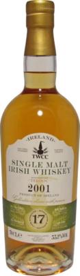 Single Malt Irish Whisky 2001 Yelooc TWCC Bourbon #4555 55.1% 700ml