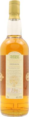 Springbank 1967 MM 31yo Fresh Bourbon 46% 700ml