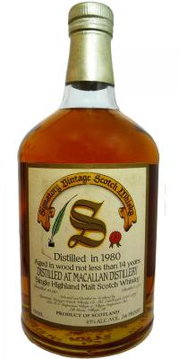 Macallan 1980 SV Vintage Collection Dumpy Oak Wood 43% 750ml