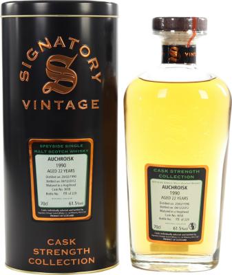 Auchroisk 1990 SV Cask Strength Collection 22yo #3658 61.5% 700ml