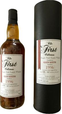 Glen Keith 1996 ED The 1st Editions 18yo Refill Hogshead 52.5% 700ml