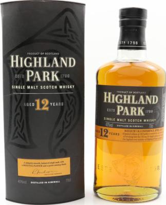 Highland Park 12yo Maxxium UK Conference 40% 700ml