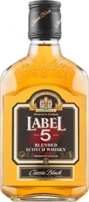 Label 5 Classic Black Blended Scotch Whisky Oak Casks 40% 200ml