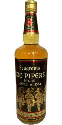 100 Pipers De Luxe Scotch Whisky SgrS Oak Casks 43% 750ml