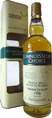 Tormore 1998 GM Connoisseurs Choice 1st Fill Bourbon Barrel 46% 700ml