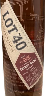Lot No. 40 Rye Explorations Cask Strength Release No.3 53.5% 750ml