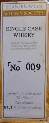 Single Cask Whisky No 009 Oak Wood 58.3% 700ml