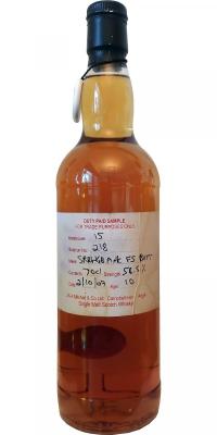 Springbank 2007 Duty Paid Sample For Trade Purposes Only Fresh Sherry Butt Rotation 218 58.5% 700ml