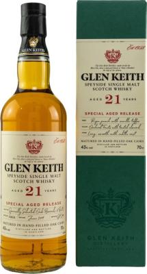 Glen Keith 21yo Oak Barrels & Butts Batch GK/003 43% 700ml