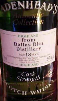 Dallas Dhu 1977 CA 59.7% 750ml