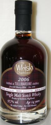 Tullibardine 2006 WCh Sherry Hogshead first fill #390 57.7% 500ml