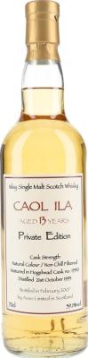 Caol Ila 1993 AcL Private Edition #15510 59.1% 700ml