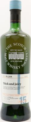 Glen Moray 2002 SMWS 35.208 Thick and juicy 15yo 1st Fill Ex-Bourbon Hogshead 58.1% 700ml