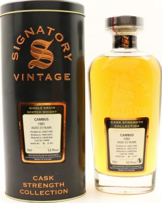 Cambus 1991 SV Cask Strength Collection Refill Sherry Butt #55890 53.9% 700ml