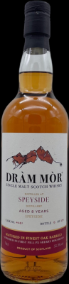 Speyside Distillery 8yo DMor finished in 1st-Fill-PX-Sherry-Hogshead 55.3% 700ml