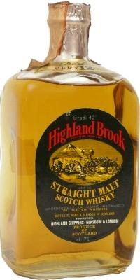Highland Brook 12yo Straight Malt Scotch Whisky 40% 750ml