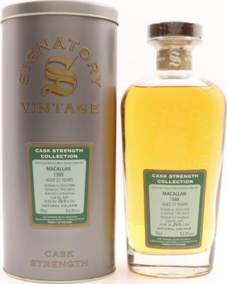 Macallan 1988 SV Cask Strength Collection #4947 53.9% 700ml