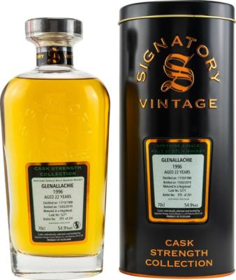 Glenallachie 1996 SV Cask Strength Collection 22yo #5271 54.9% 700ml