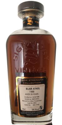 Blair Athol 1988 SV Wine Treated Butt #6856 58.9% 700ml