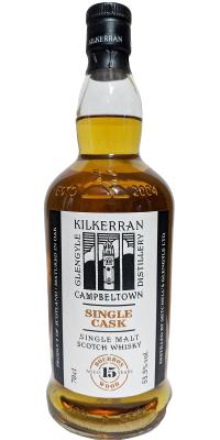 Kilkerran 15yo Single Cask Bourbon Wood Gold Medal Marketing Canada 53.5% 700ml