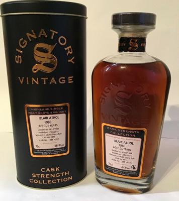 Blair Athol 1988 SV Cask Strength Collection Refill Sherry Butt #6919 62.1% 700ml