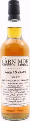 Bunnahabhain 2001 MMcK Carn Mor Strictly Limited Edition Sherry Puncheon 46% 700ml