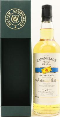 Invergordon 25yo CA World Whiskies Individual Cask Bourbon Hogshead 57.7% 700ml