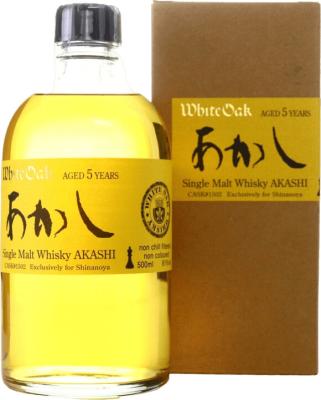 White Oak 5yo Akashi Hogshead and Tequila Anejo #1502 Shinanoya 61% 500ml