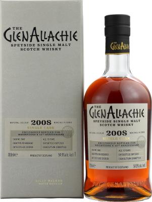 Glenallachie 2008 Single Cask PX Hogshead Whiskyzone's 10th Anniversary 54.9% 700ml