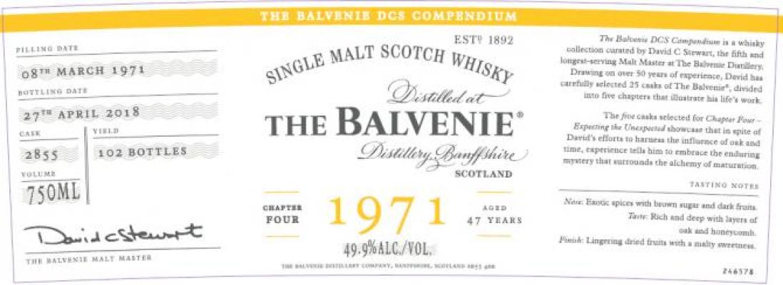 Balvenie 1971 49.9% 750ml