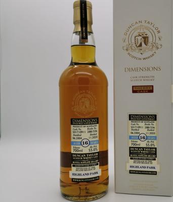 Highland Park 2004 DT Dimensions Sherry Cask #501710911 55% 700ml