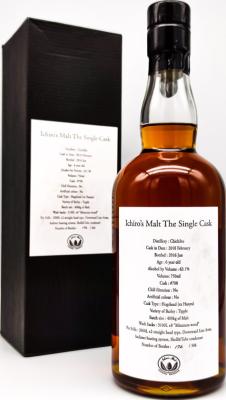 Chichibu 2010 Ichiro's Malt Single Cask 6yo Hogshead ex Hanyu #708 63.1% 750ml