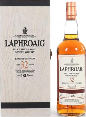 Laphroaig 32yo Sherry Casks 46.7% 750ml