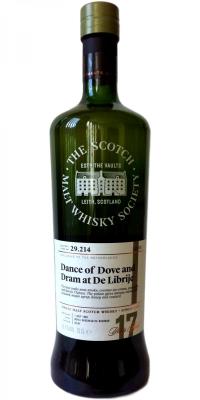 Laphroaig 1999 SMWS 29.214 Dance of Dove and Dram at De Librije Refill Ex-Bourbon Hogshead The Netherlands Exclusive 59.1% 700ml