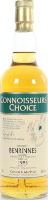 Benrinnes 1993 GM Connoisseurs Choice Refill Sherry Hogsheads 43% 700ml