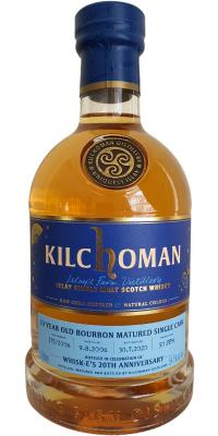 Kilchoman 2006 Bourbon Matured Single Cask 175/2006 Whisk-e's 20th Anniversary 54.1% 700ml