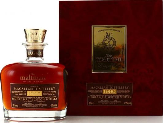 Macallan 1990 MBl The Maltman Oloroso Sherry Cask 47.2% 700ml