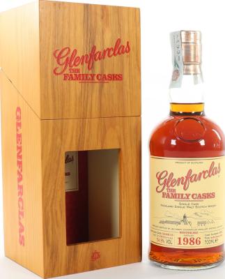 Glenfarclas 1986 The Family Casks Release W15 Refill Sherry Butt #4334 54.8% 700ml