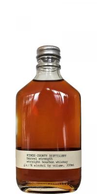 Kings County Distillery Barrel Strength Straight Bourbon Whisky New Charred White Oak Barrels Batch 10 64.1% 200ml