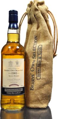 Lochside 1981 BR Berrys Own Selection Bourbon Casks 610 613 46% 700ml